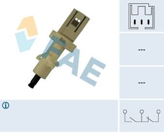 Comutator lumini frana FAE 24410