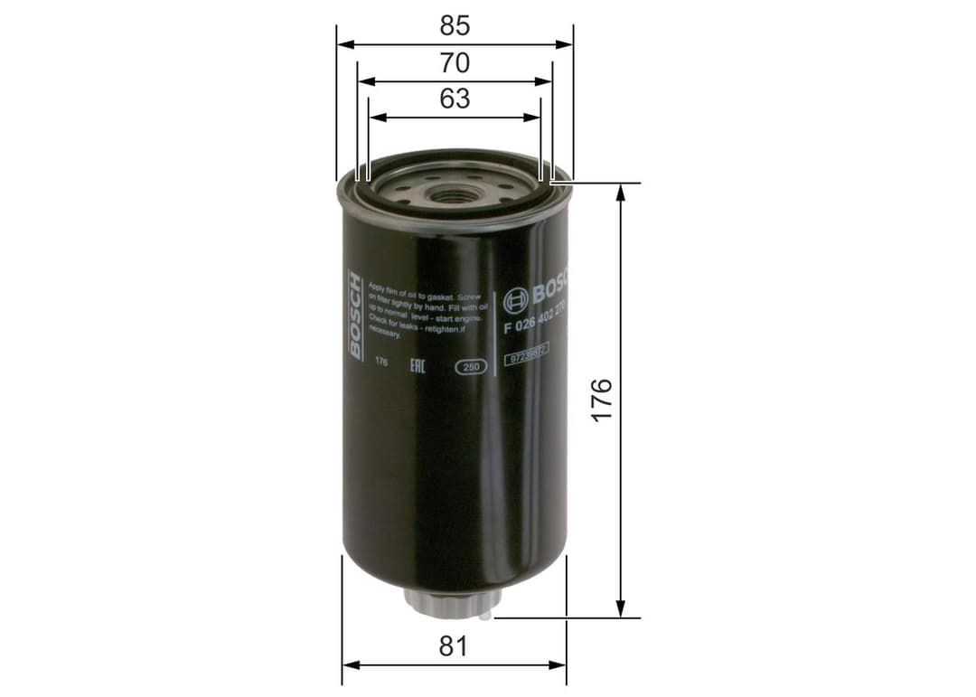 filtru combustibil BOSCH F 026 402 270