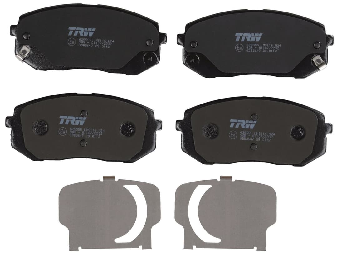 set placute frana,frana disc TRW GDB3647