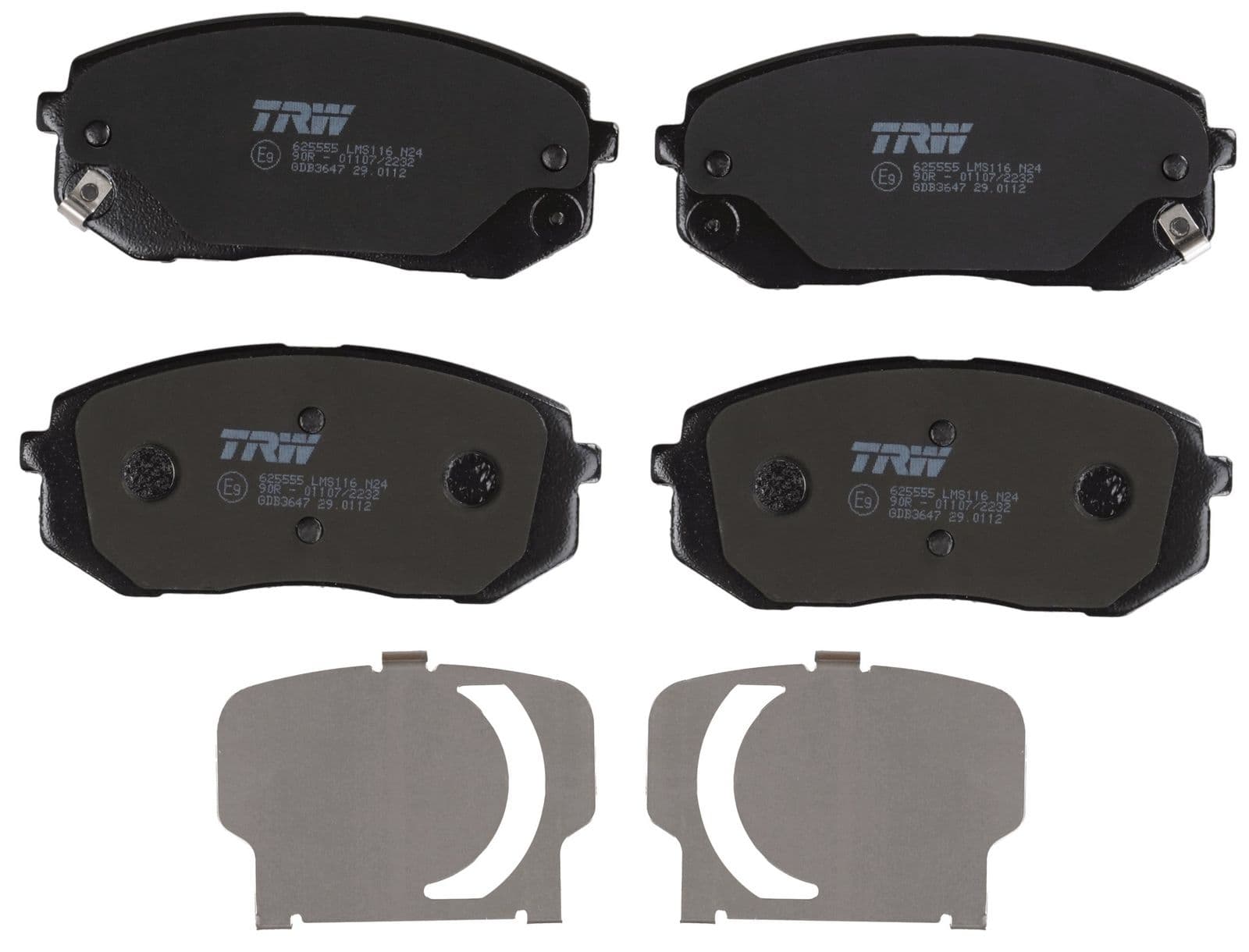 set placute frana,frana disc TRW GDB3647