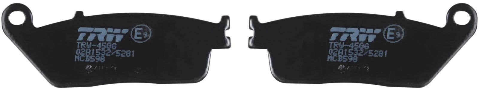 set placute frana,frana disc TRW MCB598