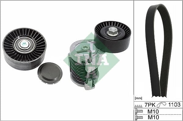 Set curea transmisie cu caneluri Schaeffler INA 529 0049 10