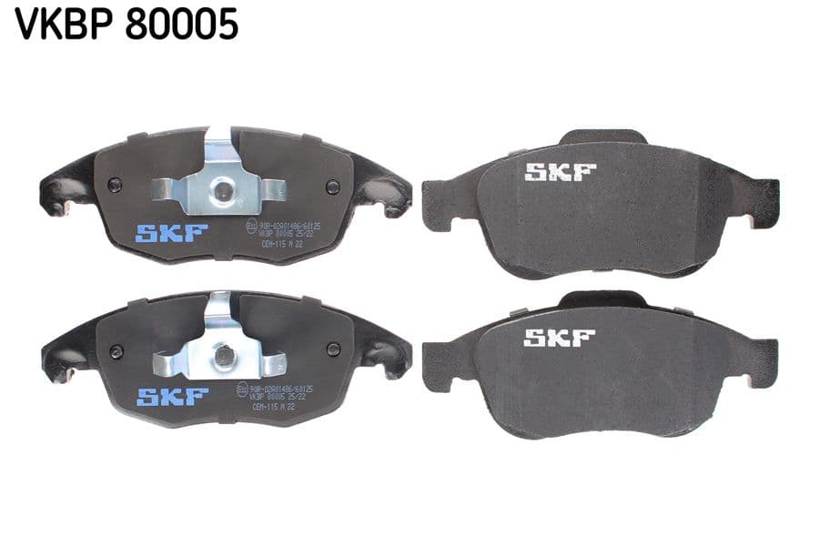 set placute frana,frana disc SKF VKBP 80005