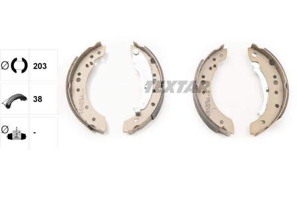 Set saboti frana TEXTAR 91071400