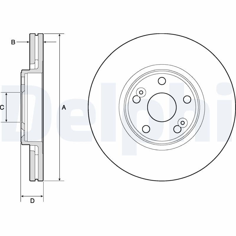 Disc frana DELPHI BG4746C