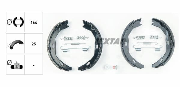 Set saboti frana, frana de mana TEXTAR 91066900