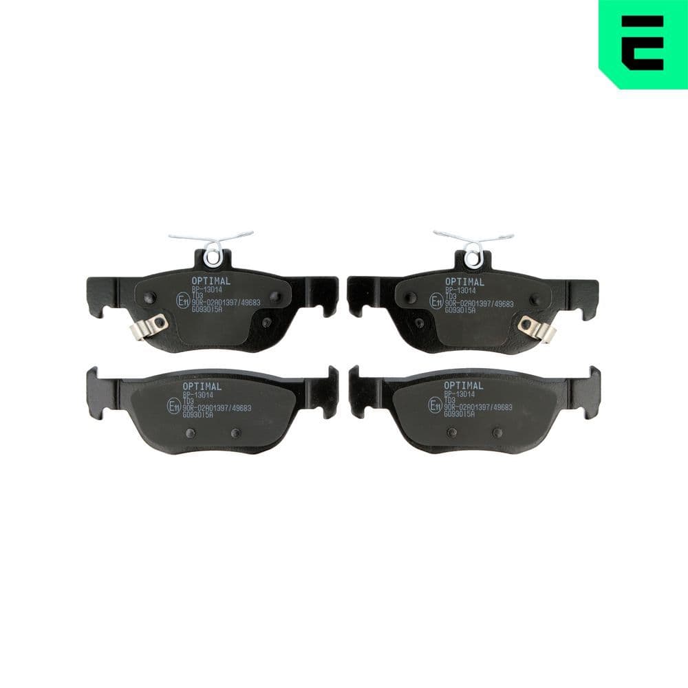 set placute frana,frana disc OPTIMAL BP-13014