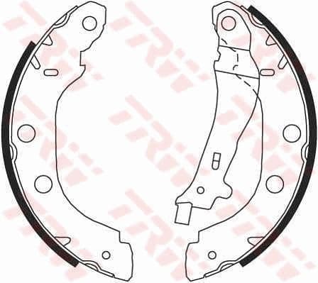 Set saboti frana TRW GS8655