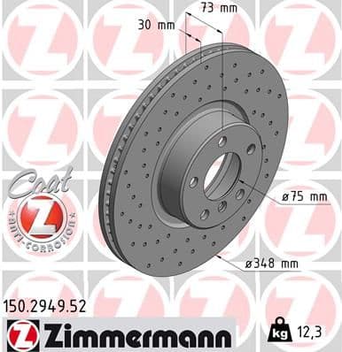 Disc frana ZIMMERMANN SPORT Z 150.2949.52