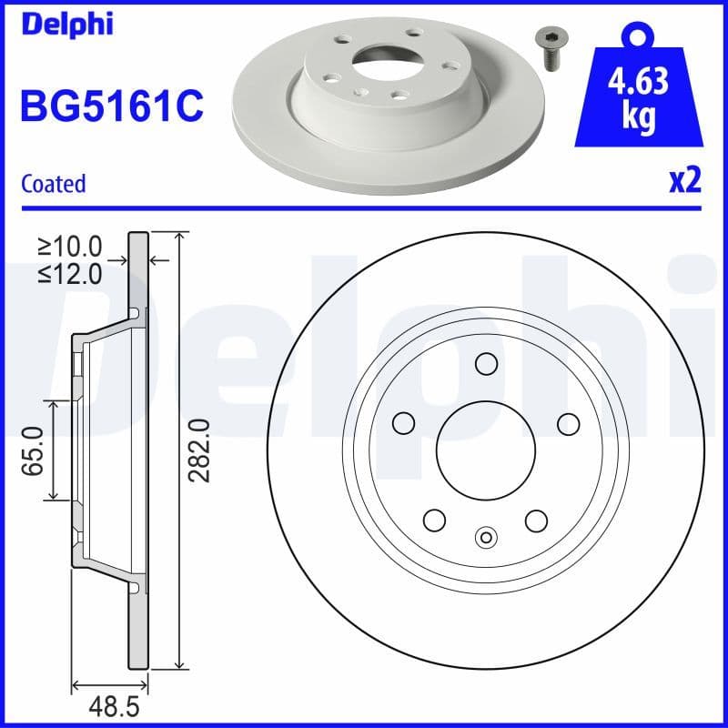 Disc frana DELPHI BG5161C
