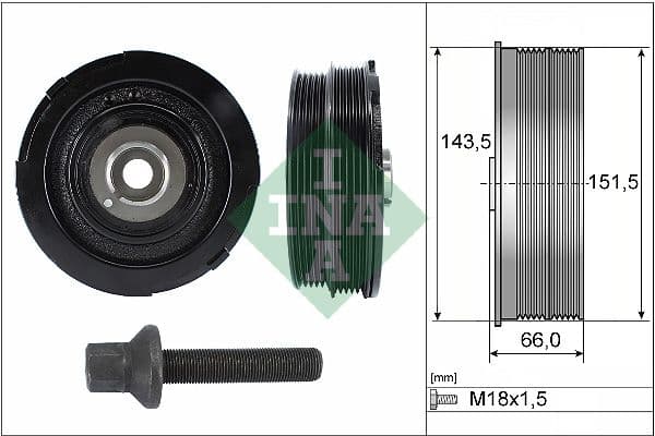 Fulie curea, arbore cotit Schaeffler INA 544 0069 20