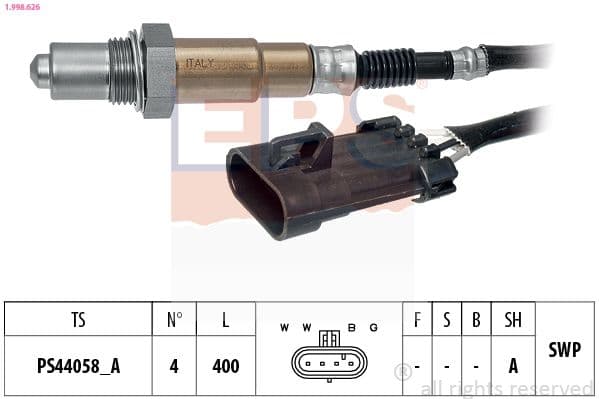 Sonda Lambda EPS 1.998.626