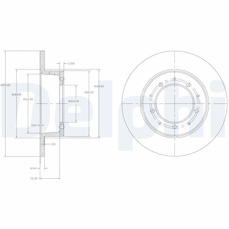 Disc frana DELPHI BG2799