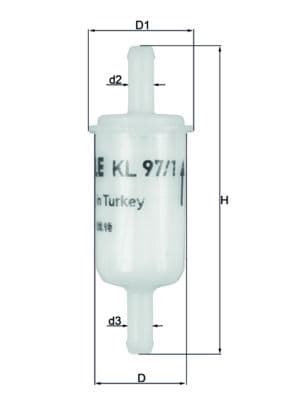 filtru combustibil MAHLE KL 97/1 OF