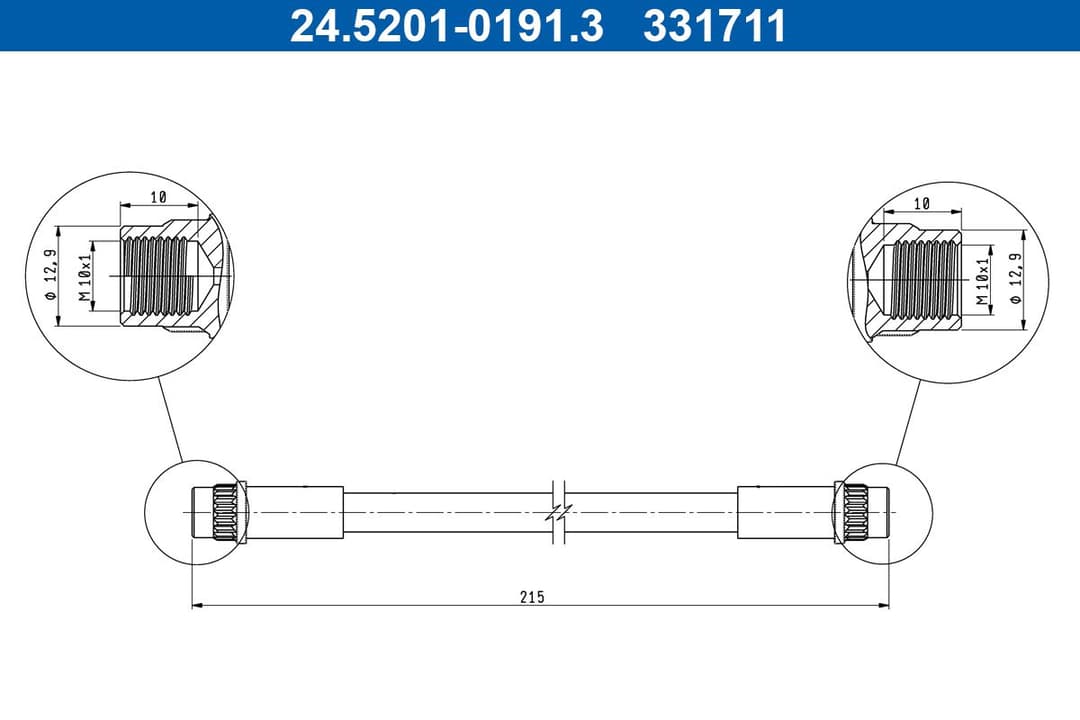 Furtun frana ATE 24.5201-0191.3