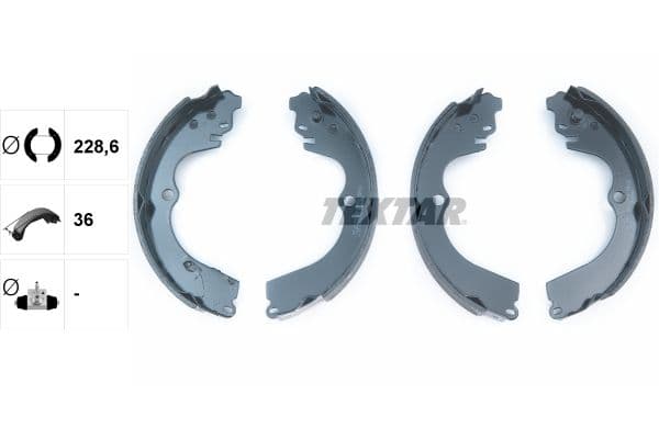 Set saboti frana TEXTAR 91045901