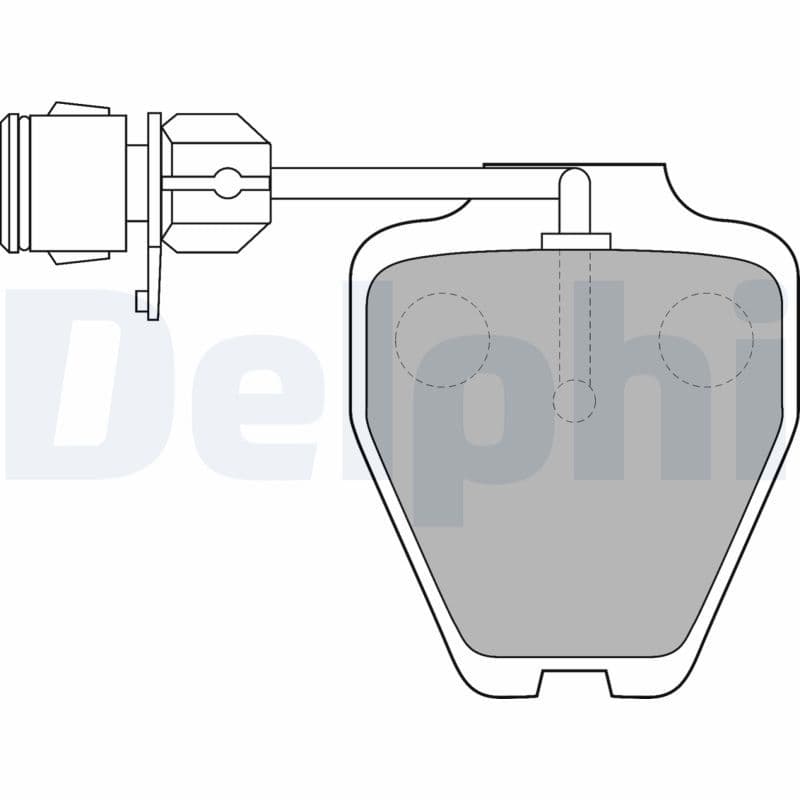 set placute frana,frana disc DELPHI LP1530