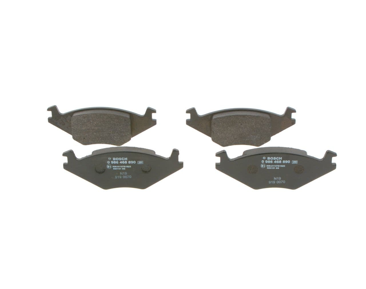 set placute frana,frana disc BOSCH 0 986 468 890