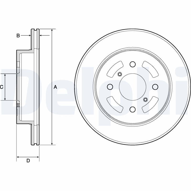 Disc frana DELPHI BG3941