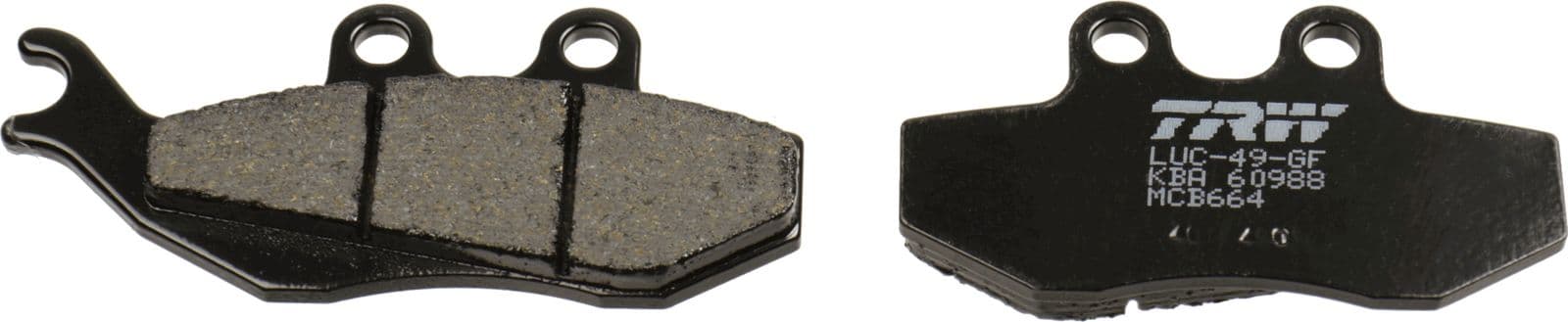 set placute frana,frana disc TRW MCB664