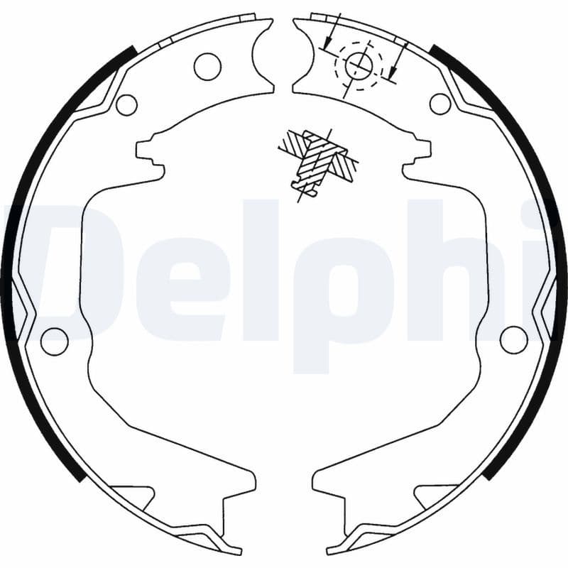 Set saboti frana, frana de mana DELPHI LS1913