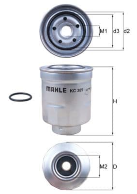 filtru combustibil MAHLE KC 389D
