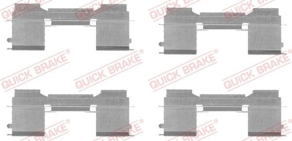 Set accesorii, placute frana QUICK BRAKE 109-1729
