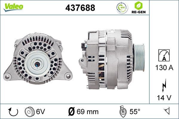 Generator / Alternator VALEO 437688