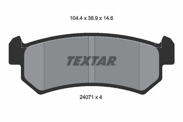 set placute frana,frana disc TEXTAR 2407101