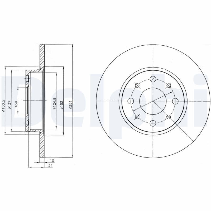 Disc frana DELPHI BG4312