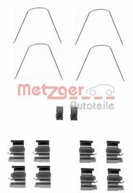 Set accesorii, placute frana METZGER 109-1651
