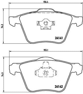 set placute frana,frana disc BREMBO PRIME LINE P 86 018