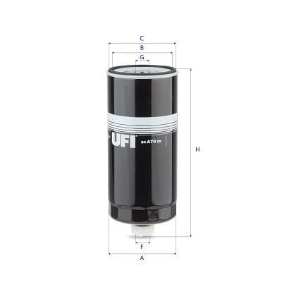 filtru combustibil UFI 24.A70.00