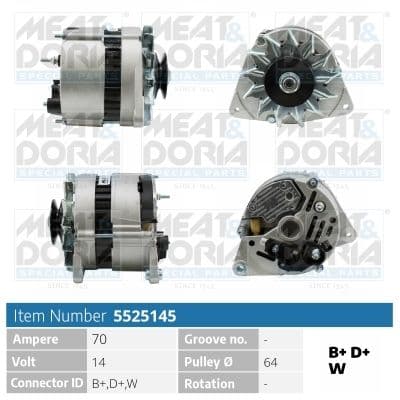 Generator / Alternator MEAT & DORIA 5525145