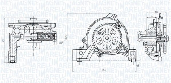 Pompa ulei MAGNETI MARELLI 351516000026
