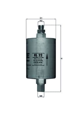 filtru combustibil MAHLE KL 22