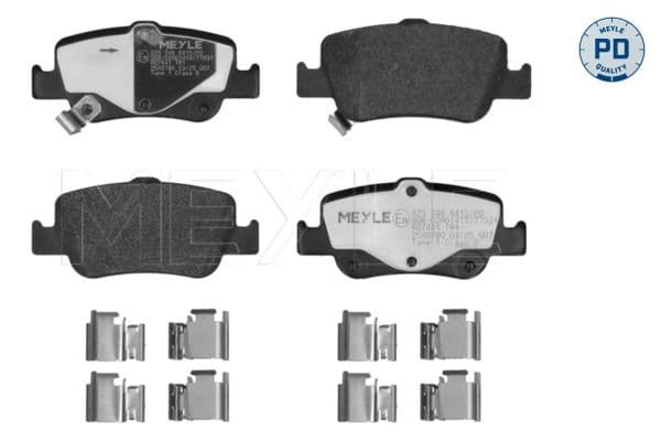 set placute frana,frana disc MEYLE -PD: Advanced performance and design. 025 246 6415/PD