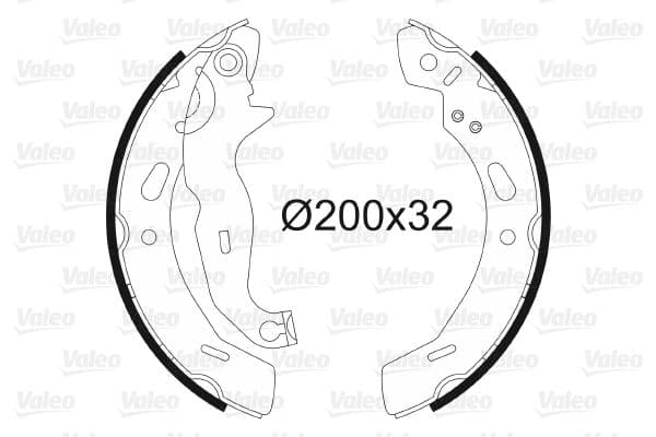 Set saboti frana VALEO 564139