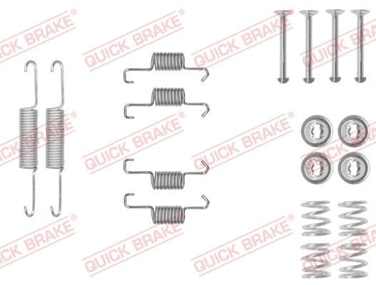 set accesorii, saboti frana parcare QUICK BRAKE 105-0011