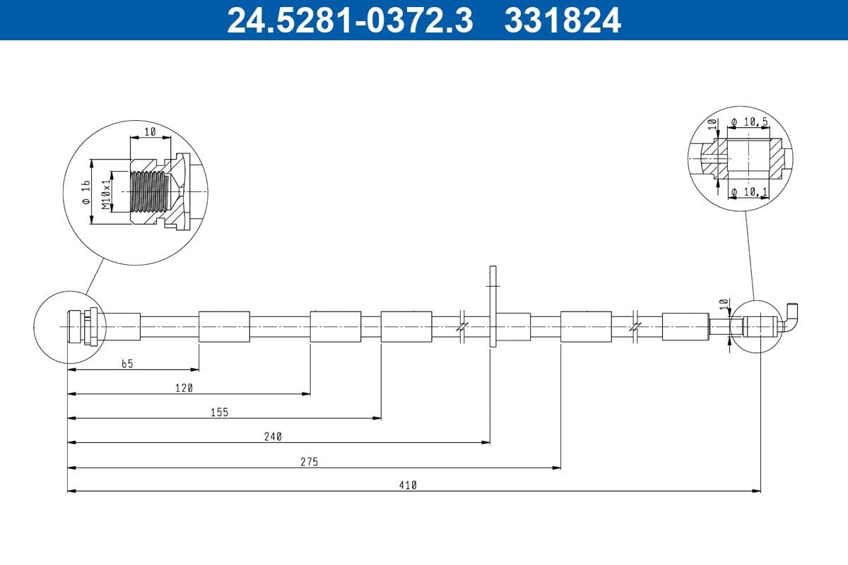 Furtun frana ATE 24.5281-0372.3