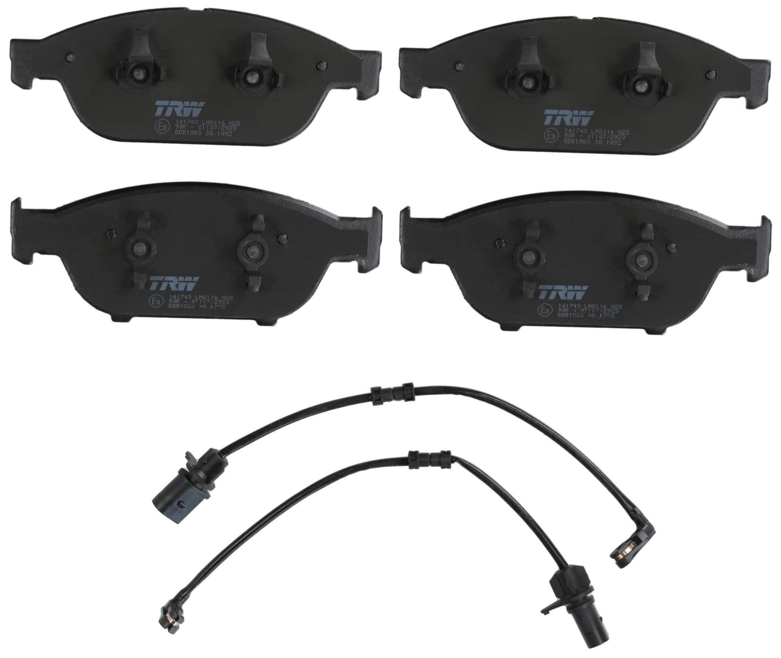 set placute frana,frana disc TRW GDB1883