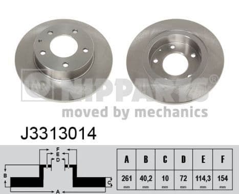 Disc frana NIPPARTS J3313014