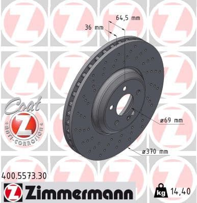 Disc frana ZIMMERMANN FORMULA S 400.5573.30