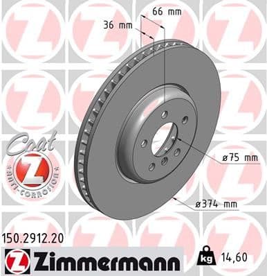 Disc frana ZIMMERMANN COAT Z 150.2912.20