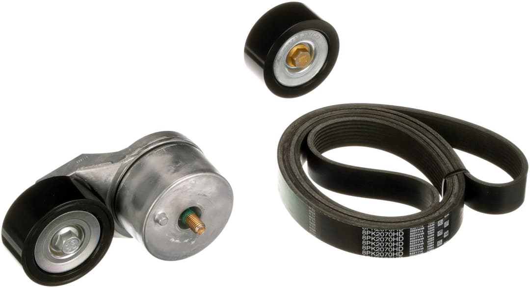 Set curea transmisie cu caneluri GATES FleetRunner™ Micro-V® K018PK2070HD