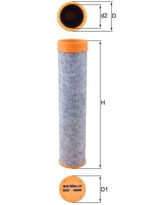 Filtru aer secundar MAHLE LXS 7045