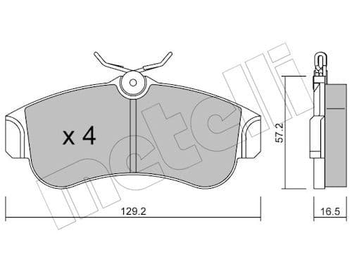set placute frana,frana disc METELLI 22-0123-0