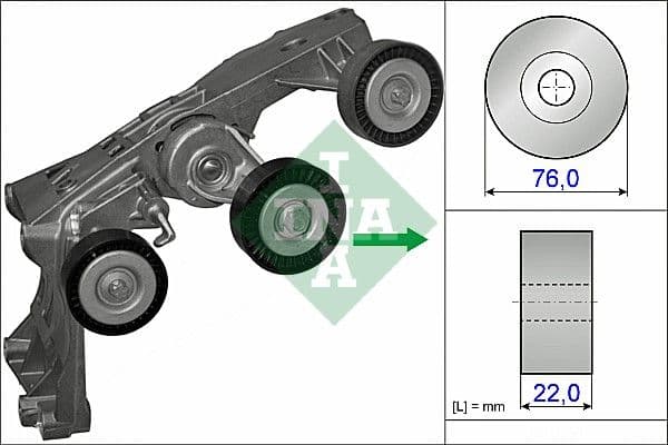 Intinzator curea, curea distributie Schaeffler INA 534 0431 10