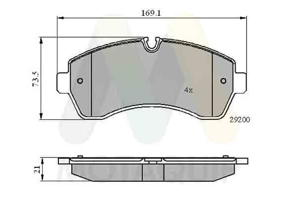 set placute frana,frana disc MOTAQUIP LVXL1314
