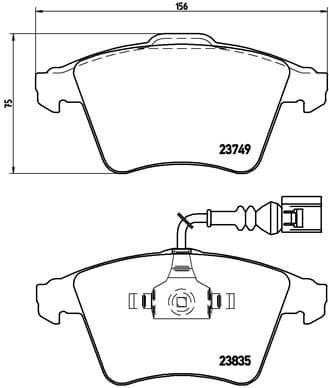 set placute frana,frana disc BREMBO PRIME LINE P 85 090